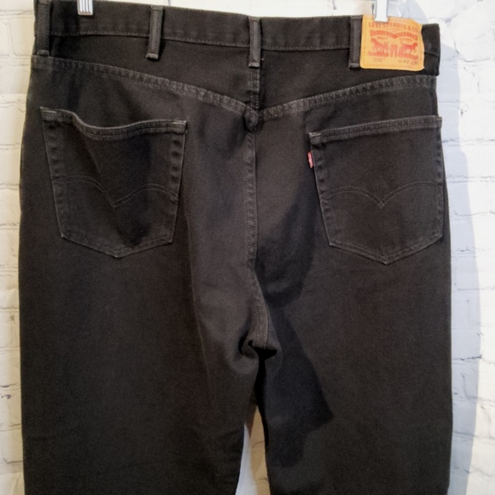 Mens Levis 550 black denim jeans